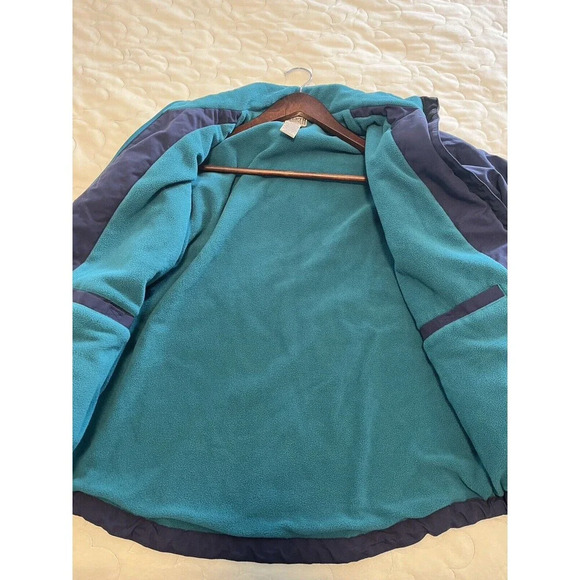 Duluth Trading Jacket Women's M Full Zip Blue Fleece Lined Nylon - Picture 4 of 7